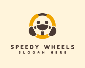 Auto Steering Wheel logo design