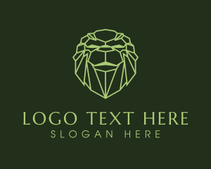 Professional Geometric Lion logo