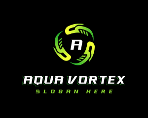 Cyber Vortex Motion logo design