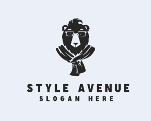 Bear Fashion Scarf logo design