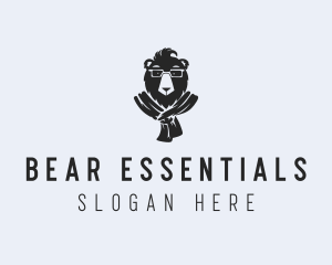 Bear Fashion Scarf logo design