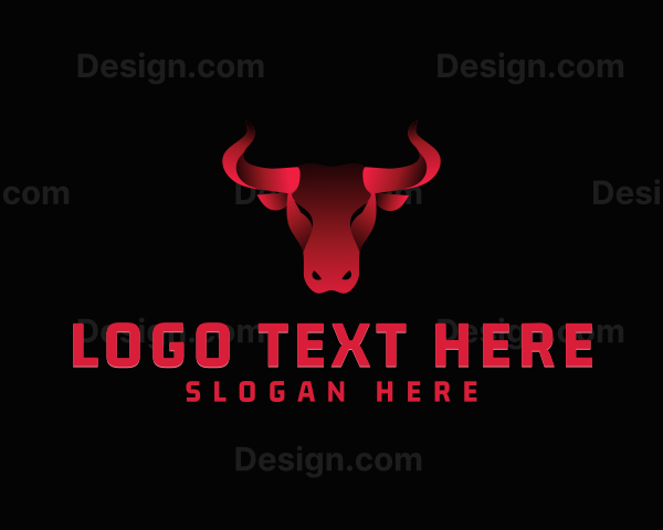 Bull Head Animal Logo