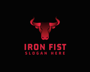 Bull Head Animal logo design