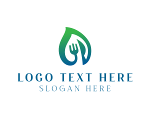 Organic Food Restaurant logo design