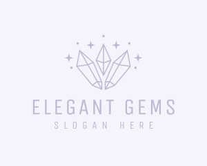 Luxury Jewelry Crystal logo design