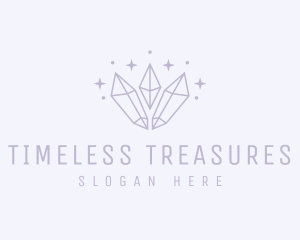 Luxury Jewelry Crystal logo design