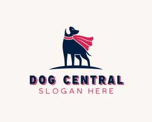 Pet Dog Superhero logo design