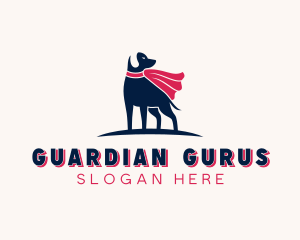 Pet Dog Superhero logo