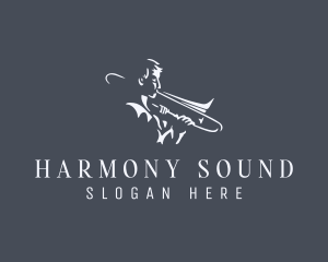 Trombone Musician Instrument logo