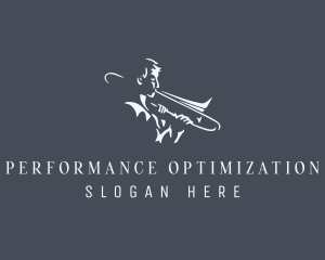 Trombone Musician Instrument logo design