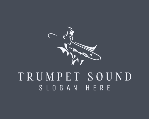 Trombone Musician Instrument logo