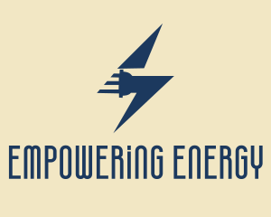 Electric Thunderbolt Plug logo design