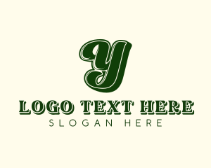 Retro Fashion Boutique Letter Y Logo