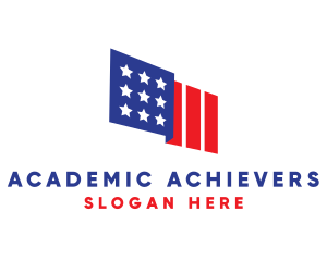 National American Flag Logo