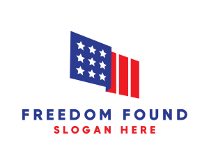 National American Flag logo design