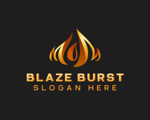 Fire Flame Heat logo design