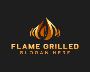 Fire Flame Heat logo design