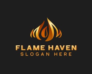 Fire Flame Heat logo