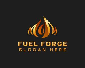 Fire Flame Heat logo design