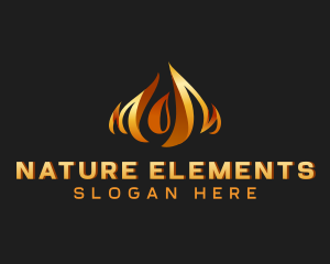 Fire Flame Heat logo design