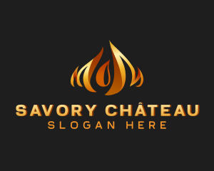 Fire Flame Heat logo design