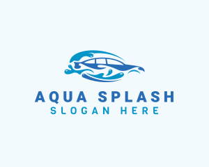 Car Water Splash logo design