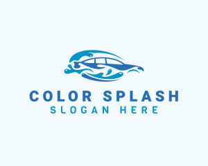 Auto Water Splash logo design