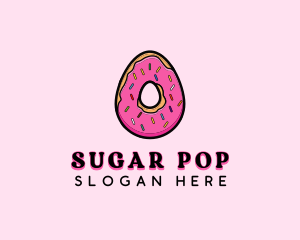 Pastry Donut Sprinkles logo design