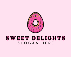 Pastry Donut Sprinkles logo design
