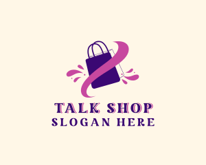 Splash Shopping Bag logo design