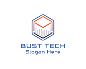 Tech Cube Statistics logo design