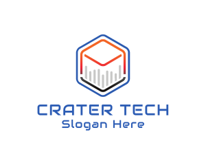 Tech Cube Statistics logo design