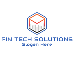 Tech Cube Statistics logo design