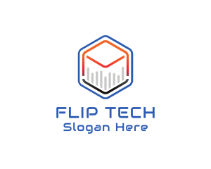 Tech Cube Statistics logo design