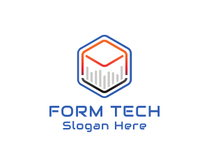 Tech Cube Statistics logo design