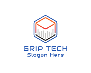 Tech Cube Statistics logo design