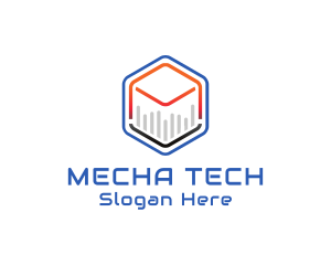 Tech Cube Statistics logo design