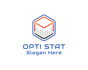 Tech Cube Statistics logo design