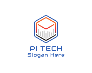 Tech Cube Statistics logo design