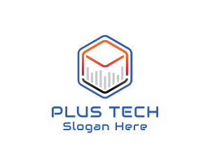 Tech Cube Statistics logo design