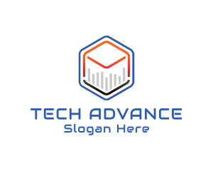 Tech Cube Statistics logo design