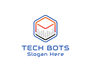 Tech Cube Statistics logo design