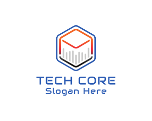 Tech Cube Statistics logo design