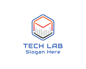 Tech Cube Statistics logo design