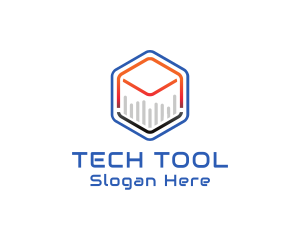 Tech Cube Statistics logo design