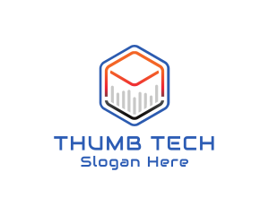 Tech Cube Statistics logo design