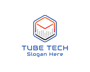 Tech Cube Statistics logo design