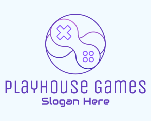 Digital Game Controller logo design