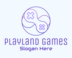 Digital Game Controller logo design