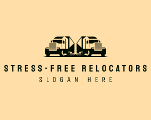 Freight Forwarding Truck logo design